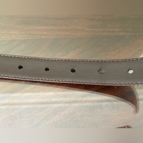 Yves Saint Laurent Vintage Brown Leather Belt - Picture 6 of 10